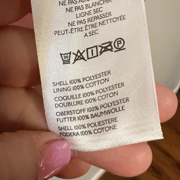 Maeve Light Pink Sheen‎ Bomber Jacket Women's Size Large front zip - Picture 7 of 11